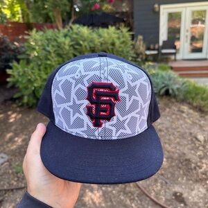 🧢🇺🇸New Era Fitted Cap 7 5/8 MLB San Francisco Giants July 4th  🎆 ⚾️